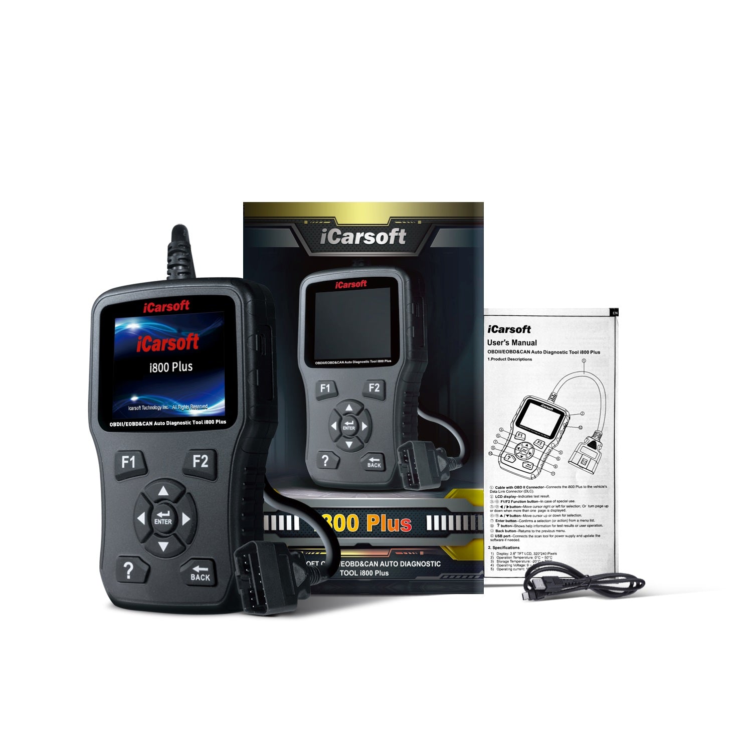 iCarsoft i800 Plus OBD2 Code Reader