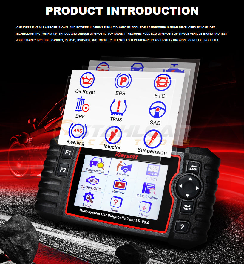 iCarsoft LR v3.0 Land Rover/Jaguar Scan Tool