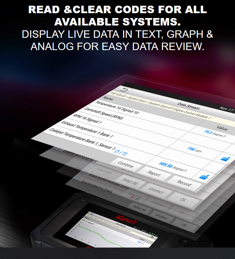 iCarsoft CR v3.0 Multi Makes/All Systems Scan Tool