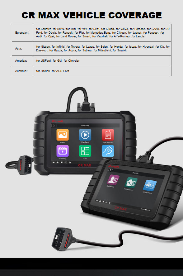 iCarsoft CR Max All Makes/All Systems Pro Scan Tool