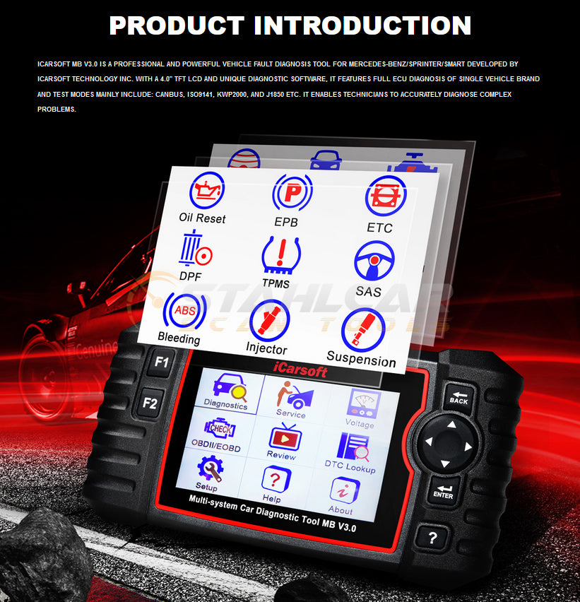 iCarsoft MB v3.0 Mercedes Benz/Sprinter Scan Tool