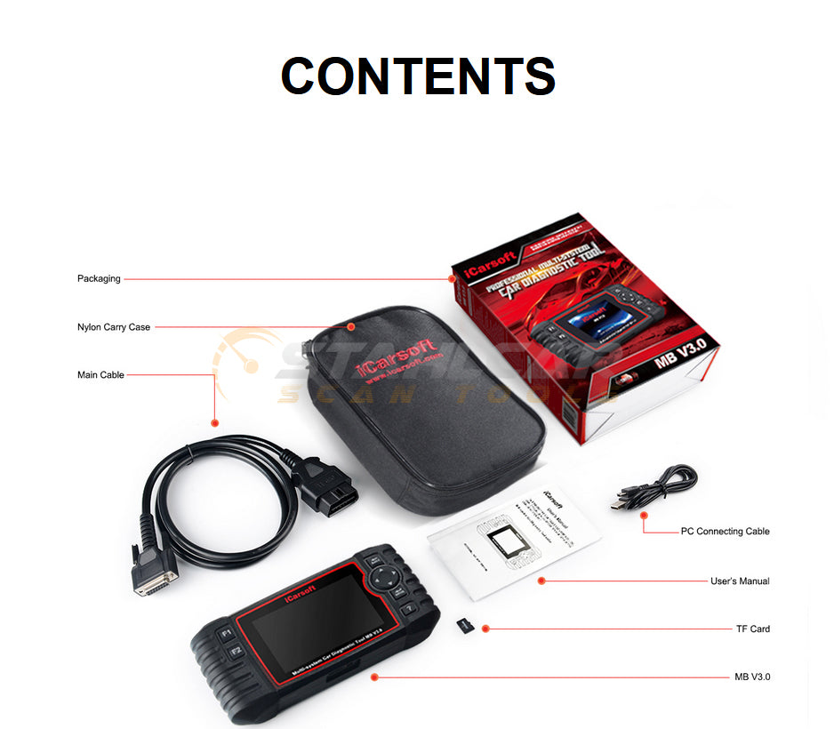 iCarsoft MB v3.0 Mercedes Benz/Sprinter Scan Tool